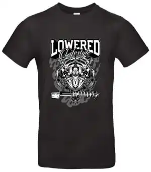 Lowered Lifestyle T-Shirt für Auto-Tuning-Fans mit markantem Print