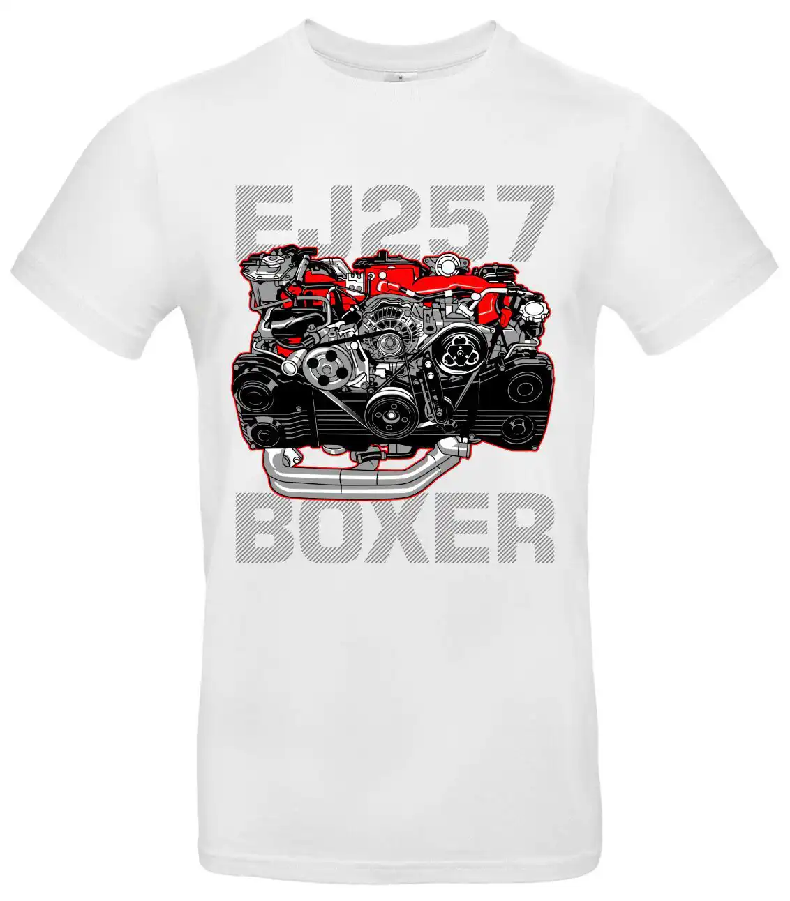Boxer Motor T-Shirt EJ257 für Tuningfans, Racing Events und Alltag 2 Boxer Motor T-Shirt EJ257 für Tuningfans, Racing Events und Alltag – Bild 2