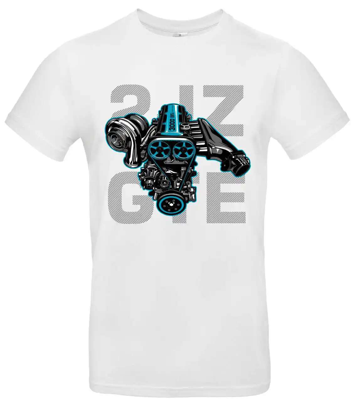 2JZ GTE T-Shirt für Tuning-Fans mit markantem Motor-Motiv 2 2JZ GTE T-Shirt für Tuning-Fans mit markantem Motor-Motiv – Bild 2
