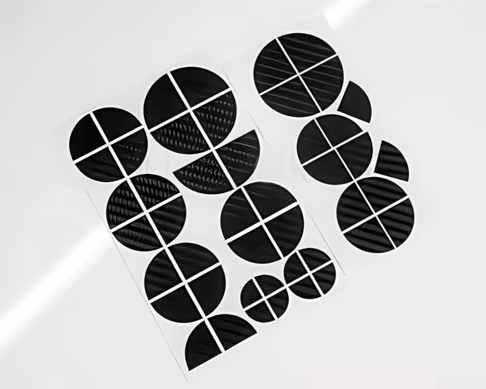 Aufkleber Set Emblem Ecken Carbon und Schwarz passend für BMW 2 Aufkleber Set Emblem Ecken Carbon und Schwarz passend für BMW – Bild 2