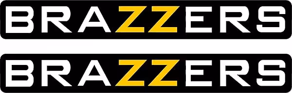 Brazzers Aufkleber Set 2 Stück wetterfest 20 x 2,5 cm 1 Brazzers Aufkleber Set 2 Stück wetterfest 20 x 2,5 cm