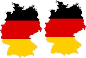 Deutschland Aufkleber 2er Set wetterfest 12x8 cm Auto Laptop Deko