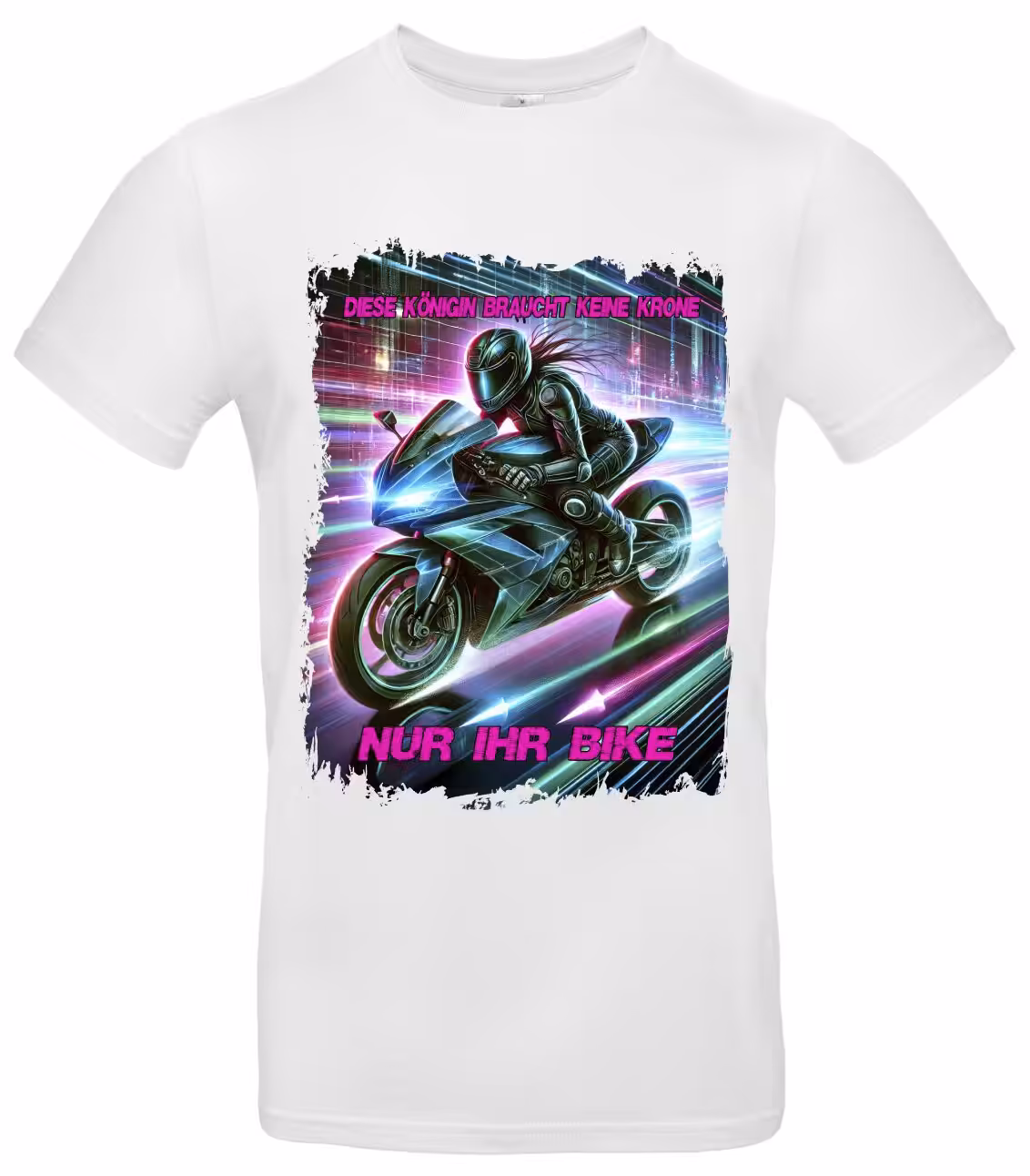 Motorradfahrerin T-Shirt Premium für starke Bikerinnen mit Statement-Print 2 Motorradfahrerin T-Shirt Premium für starke Bikerinnen mit Statement-Print – Bild 2