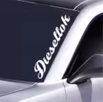 Diesellok Auto Aufkleber 55x9 cm für Diesel Fans und Fahrzeug Deko