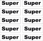 Kraftstoff-Aufkleber Set 10x 5x1 cm wetterfest selbstklebend