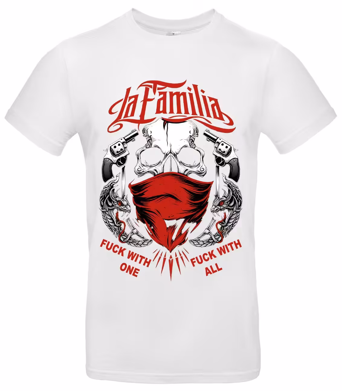 La Familia T-Shirt Fck With All Unisex Oversize Streetwear Statement Shirt 2 La Familia T-Shirt Fck With All Unisex Oversize Streetwear Statement Shirt โ Bild 2