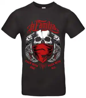 La Familia T-Shirt Fck With All Unisex Oversize Streetwear Statement Shirt