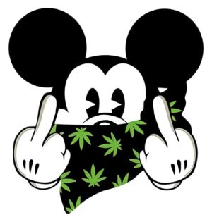 Lustiger Aufkleber Premium Bad Mickey Minni wetterfest