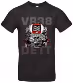 VR38DETT GTR-Motor T-Shirt für Tuning-Fans mit exklusiver Motor-Grafik