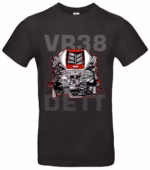 VR38DETT GTR-Motor T-Shirt für Tuning-Fans mit exklusiver Motor-Grafik