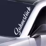 Sahnestück Frontscheiben Aufkleber wetterfest 55x13 cm für Auto Fans