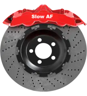 Slow AF Bremssattel Performance Aufkleber