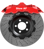 Slow AF Bremssattel Performance Aufkleber