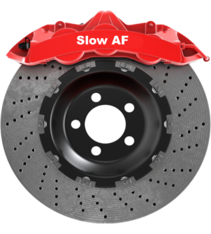 Slow AF Bremssattel Performance Aufkleber