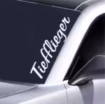 Tiefflieger Frontscheiben Aufkleber 55x10,5 cm Auto Sticker auffällig