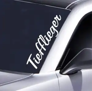 Tiefflieger Frontscheiben Aufkleber 55x10,5 cm Auto Sticker auffällig