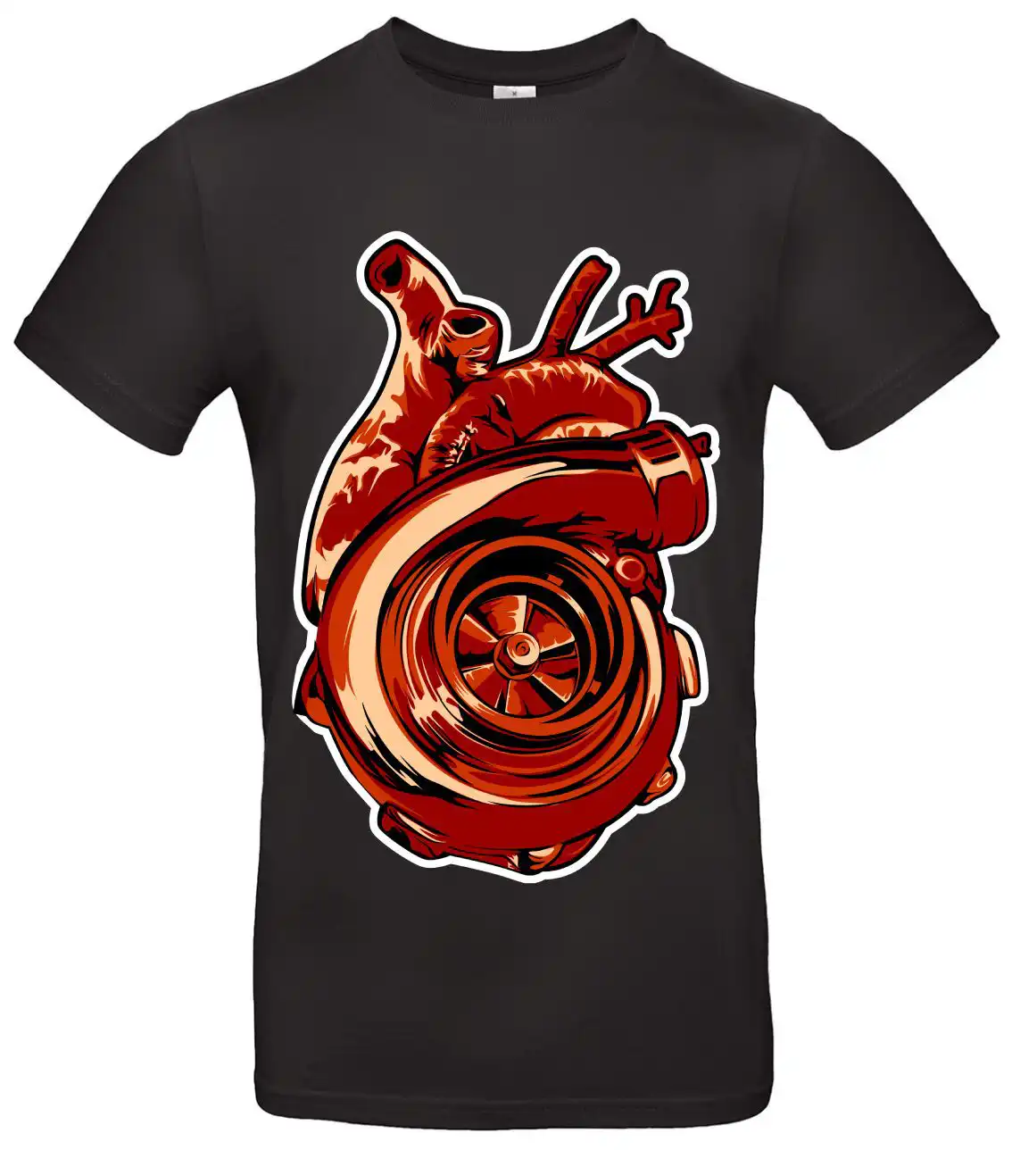 Turbo Herz T-Shirt Premium für Auto, Boost und Tuningfans 1 Turbo Herz T-Shirt Premium für Auto, Boost und Tuningfans