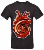 Turbo Herz T-Shirt Premium für Auto, Boost und Tuningfans
