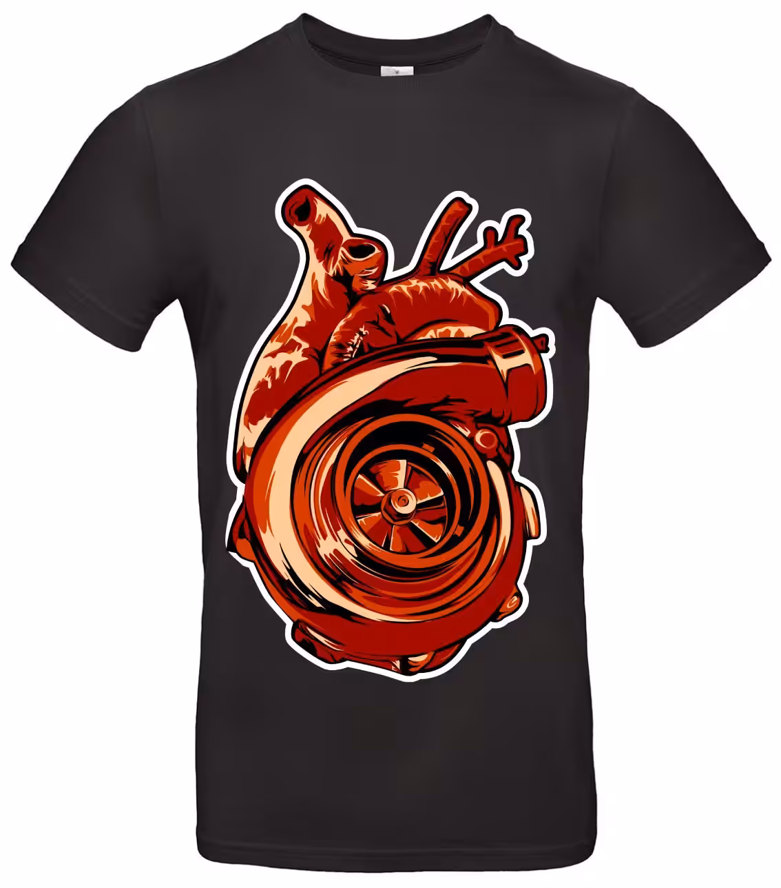 Turbo Herz T-Shirt Premium für Auto, Boost und Tuningfans 1 Turbo Herz T-Shirt Premium für Auto, Boost und Tuningfans