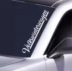 Volkswinterwagen Frontscheiben Aufkleber 55x10,5 cm wetterfest für Auto