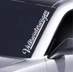 Volkswinterwagen Frontscheiben Aufkleber 55x10,5 cm wetterfest für Auto