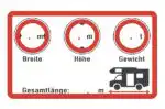Wohnmobil Aufkleber Set 2er beschreibbar 10x6 cm für Camper