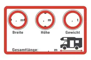 Wohnmobil Aufkleber Set 2er beschreibbar 10x6 cm für Camper