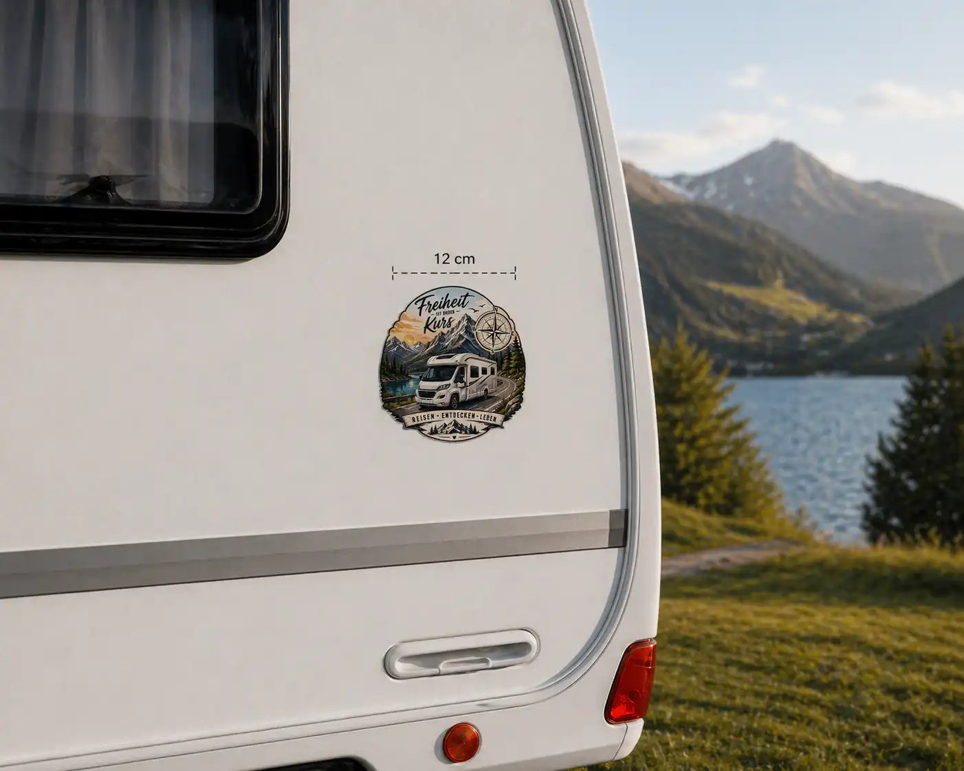 Wohnmobil Aufkleber Berge mit Kompass Camper – Wohnmobil Wohnwagen Sticker Freiheit 5 Wohnmobil Aufkleber Berge mit Kompass Camper – Wohnmobil Wohnwagen Sticker Freiheit – Bild 5