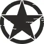 Autoaufkleber USA Army Stern 2er Set wetterfest konturgeschnitten