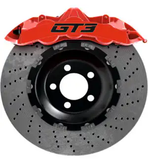 GT3 Bremssattel Aufkleber hitzebeständig, Motorsport Sticker Set 4 Stück