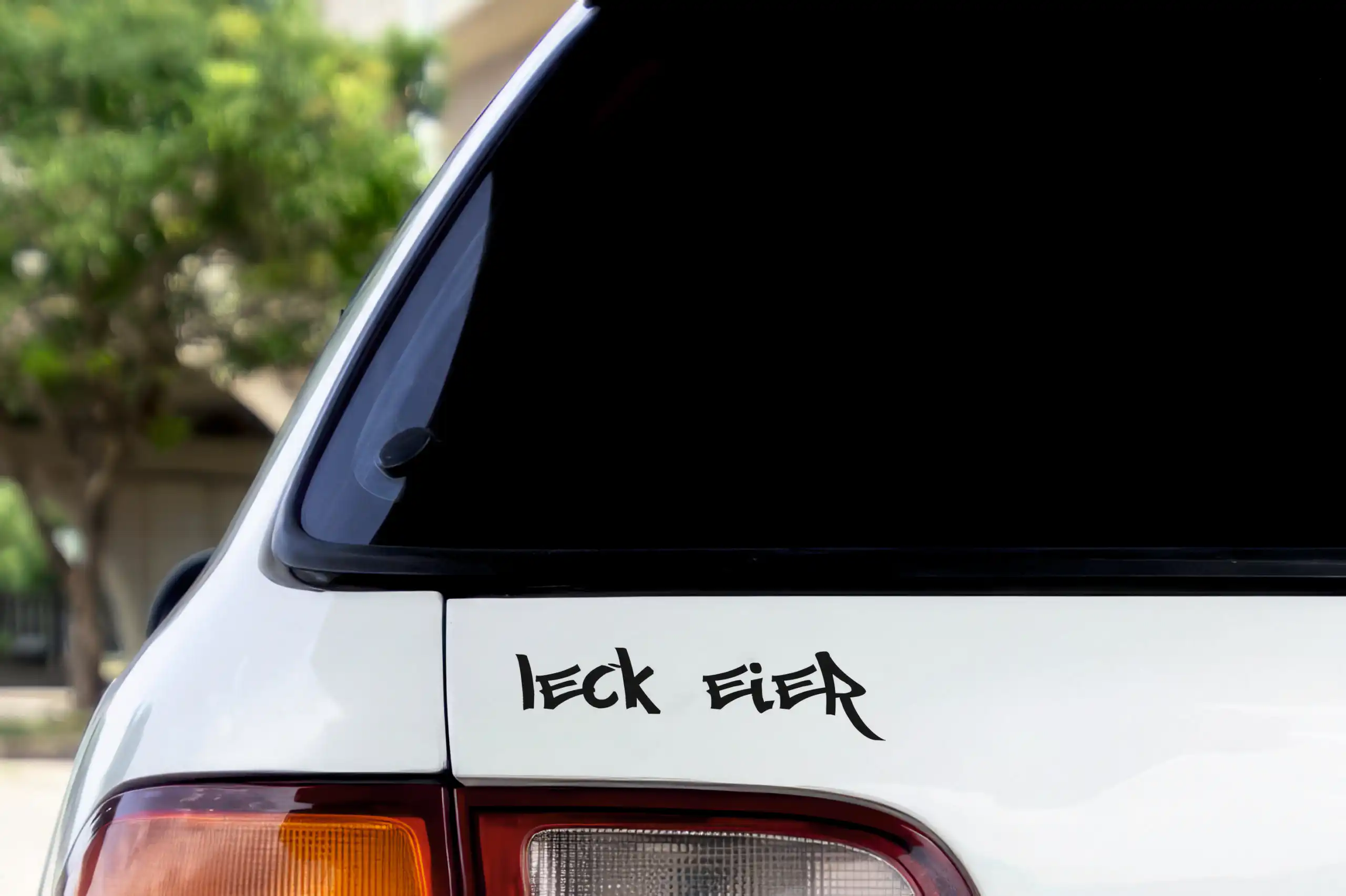Leck Eier Auto Aufkleber Lustiger Politik Spruch Sticker in 4 Farben 11 Leck Eier Auto Aufkleber Lustiger Politik Spruch Sticker in 4 Farben โ Bild 11