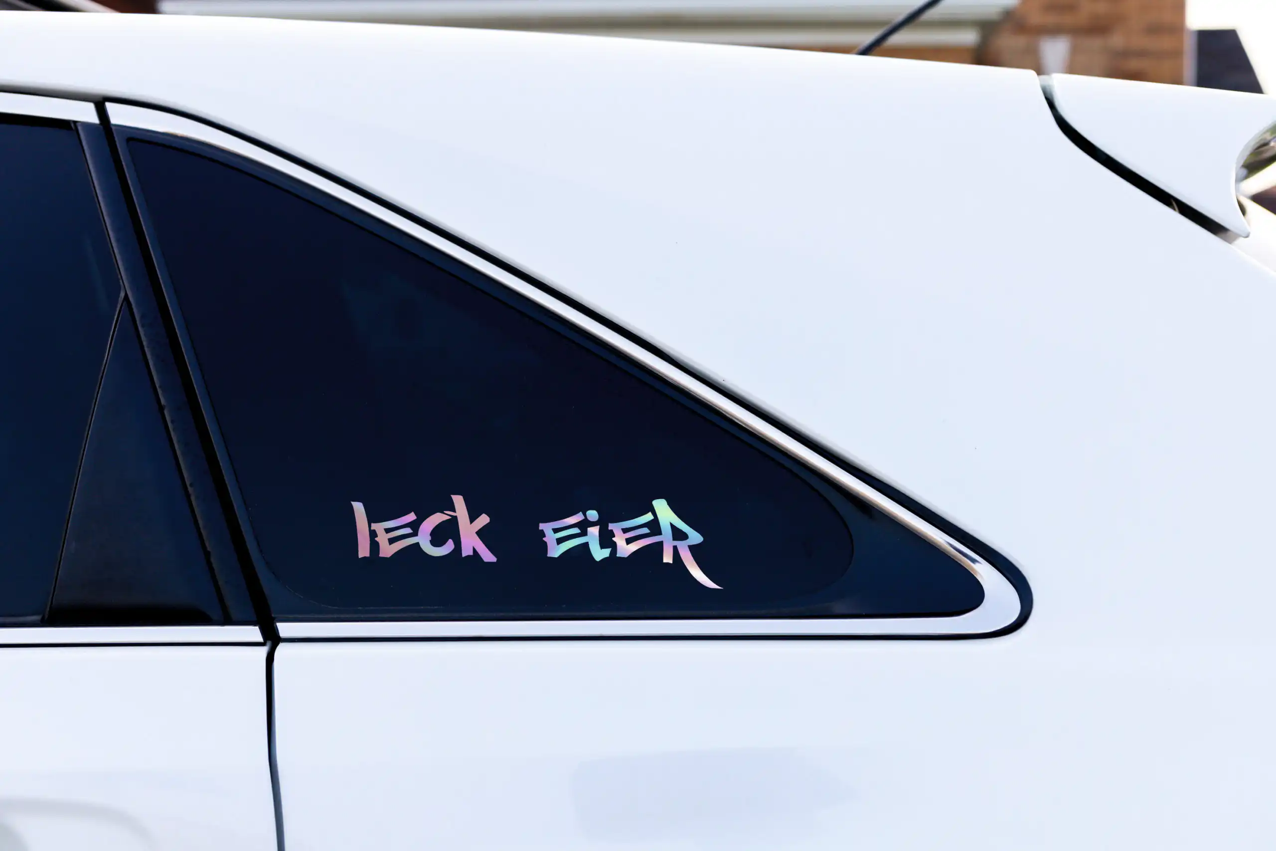 Leck Eier Auto Aufkleber Lustiger Politik Spruch Sticker in 4 Farben 3 Leck Eier Auto Aufkleber Lustiger Politik Spruch Sticker in 4 Farben โ Bild 3