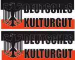 Deutsches Kulturgut Auto Aufkleber 2er Set mit Adler Motiv 15 x 6 cm
