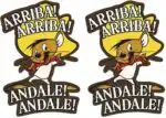 Speedy Gonzales Aufkleber 2er Set Retro Cartoon Sticker 10 x 7 cm