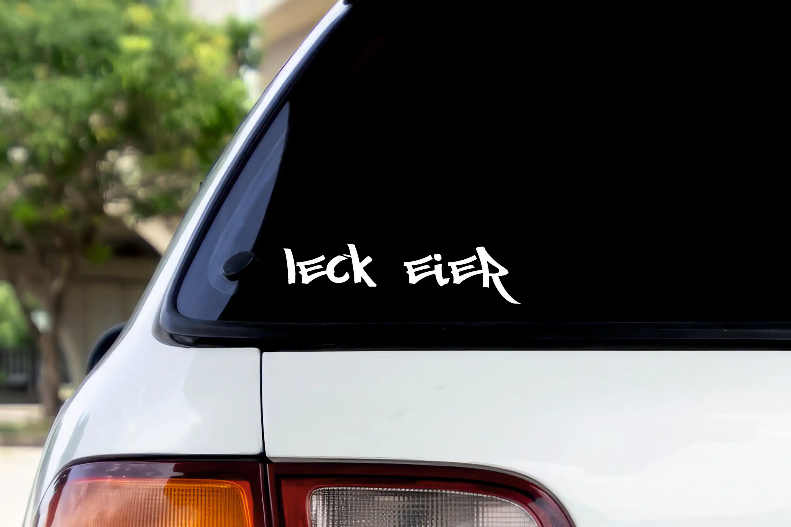 Leck Eier Auto Aufkleber Lustiger Politik Spruch Sticker in 4 Farben 9 Leck Eier Auto Aufkleber Lustiger Politik Spruch Sticker in 4 Farben โ Bild 9